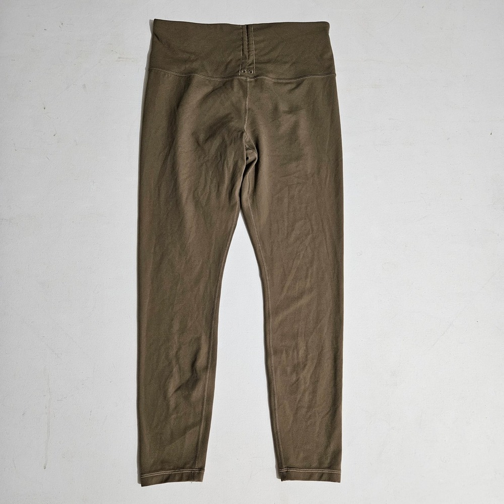 Athleta Womens High Waisted 7/8 Leggings Olive Brown Small Yoga Tights